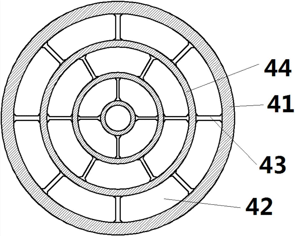 Loop heat pipe changing in height direction of annular separation device
