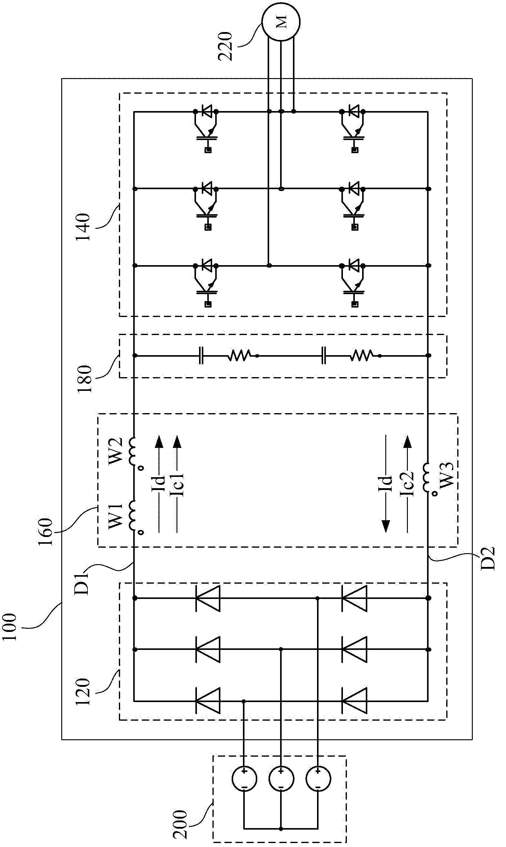 Filtering reactance level and variable frequency driving system using same