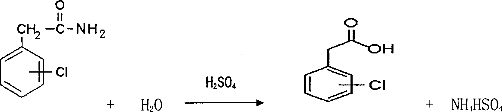 Preparation method of chlorophenyl acetic acid