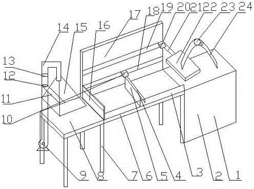 Packing box board glue brushing machine