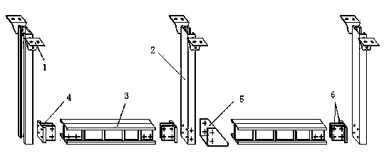 Assembling integrated support hanger and connecting pieces thereof