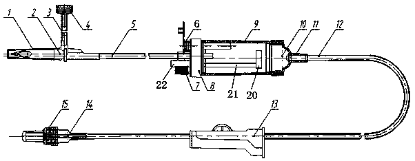 Heatable and exhaustable precision filter infusion set without phthalate stop liquid