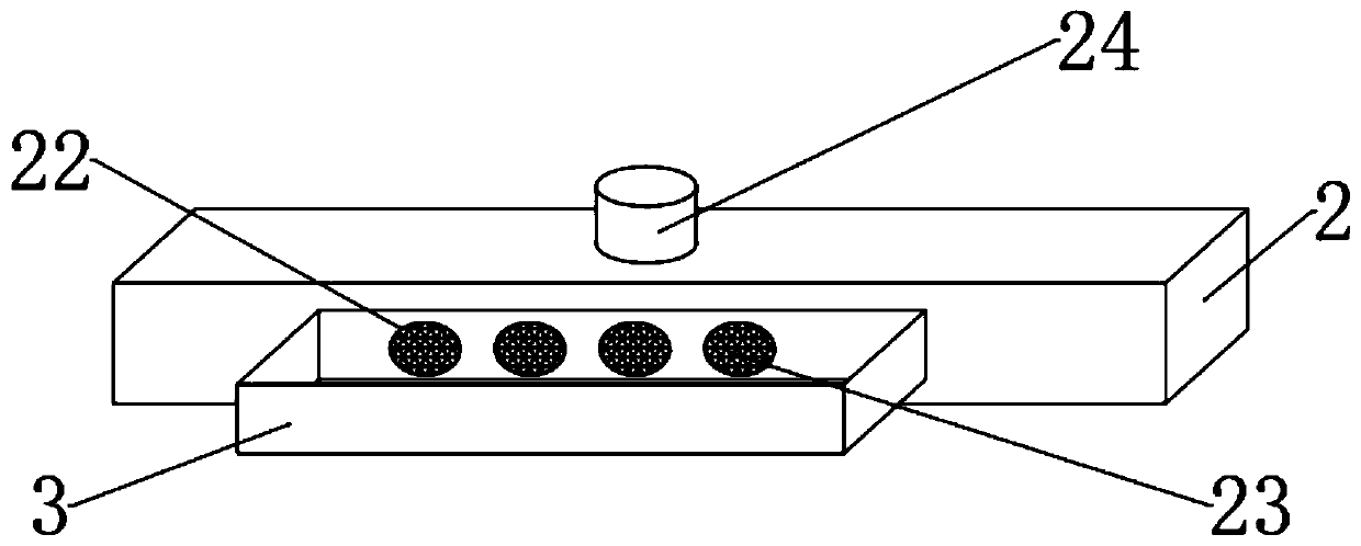 Water dispensing device for poultry breeding