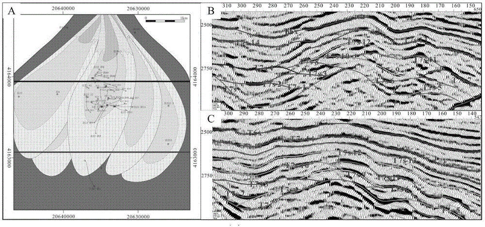 Nearshore subaqueous fan flood sedimentation unit body width quantitative prediction method