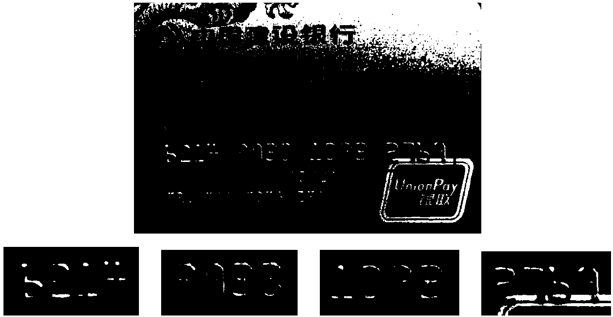 Bank card number identification method and device