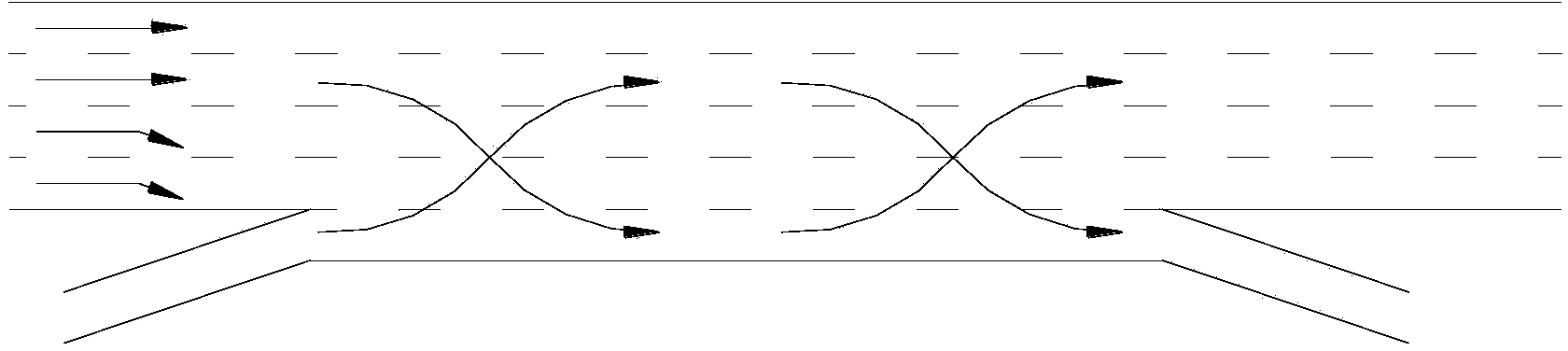 Lane dynamic partitioning control method for expressway intersection area