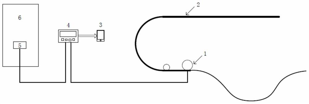 Escalator stopping distance online detection method and device