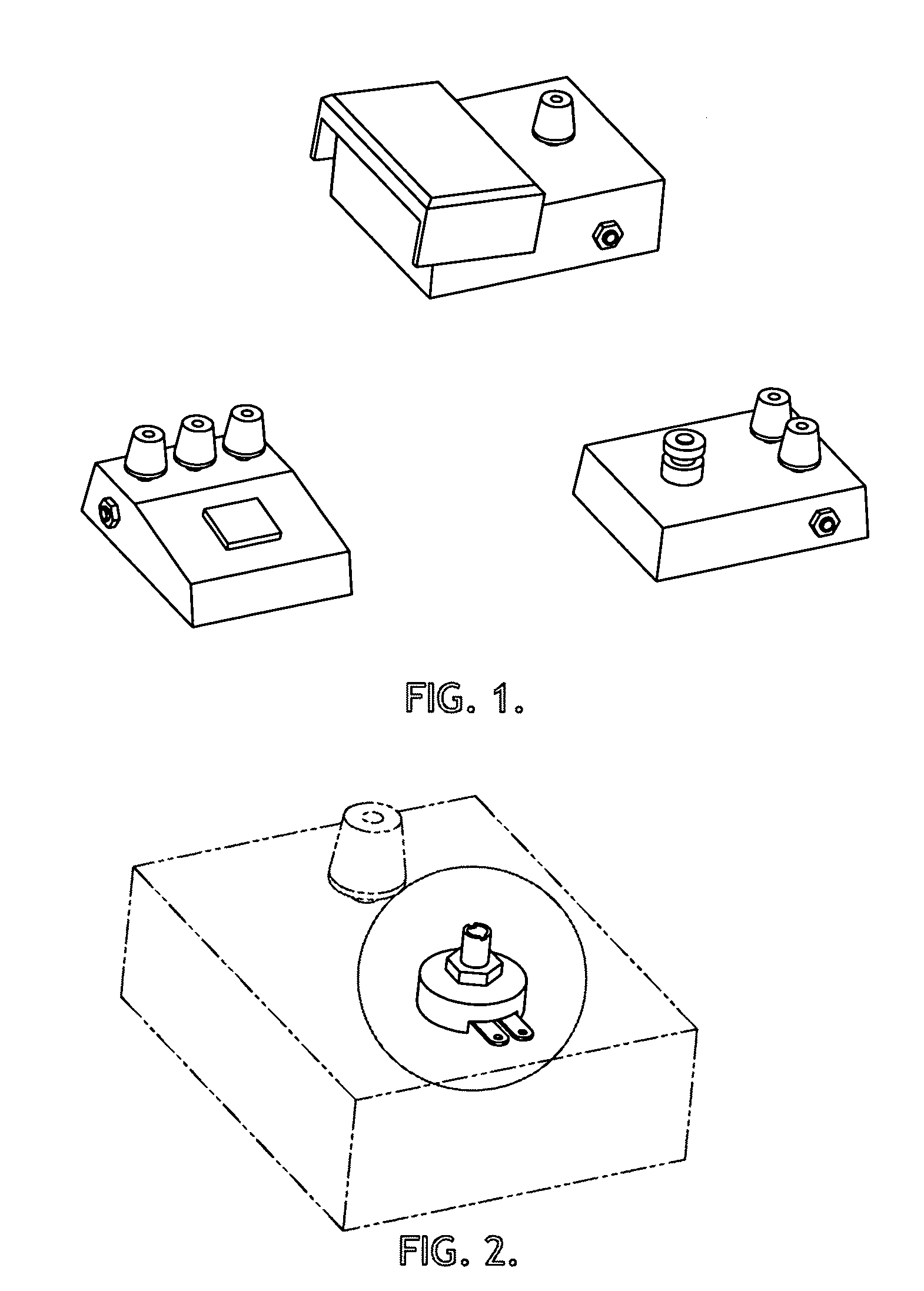 Remote controller device and method for hand operation of floor-mounted audio effects processors