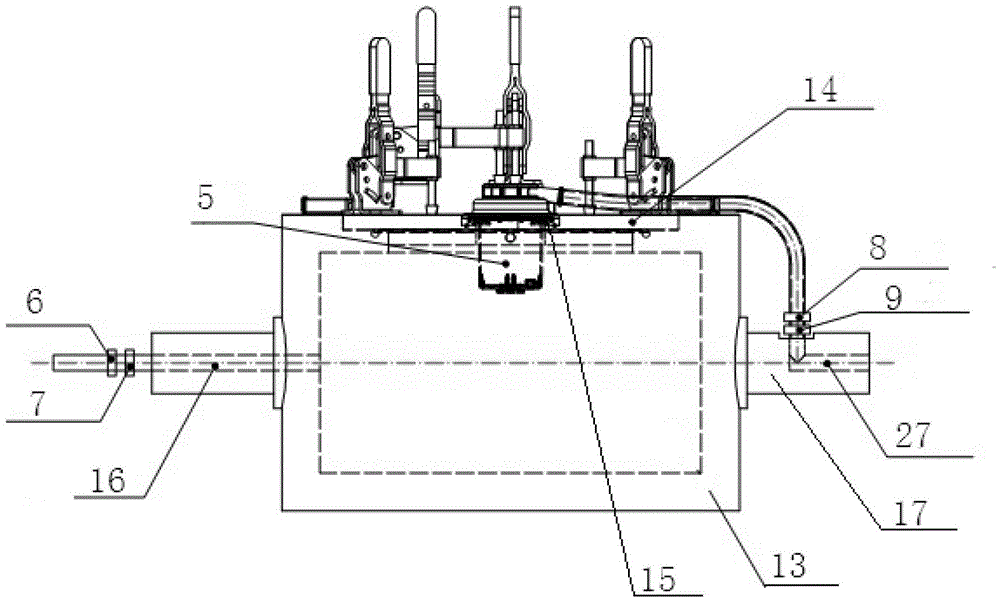 Automobile fuel tank valve function testing device