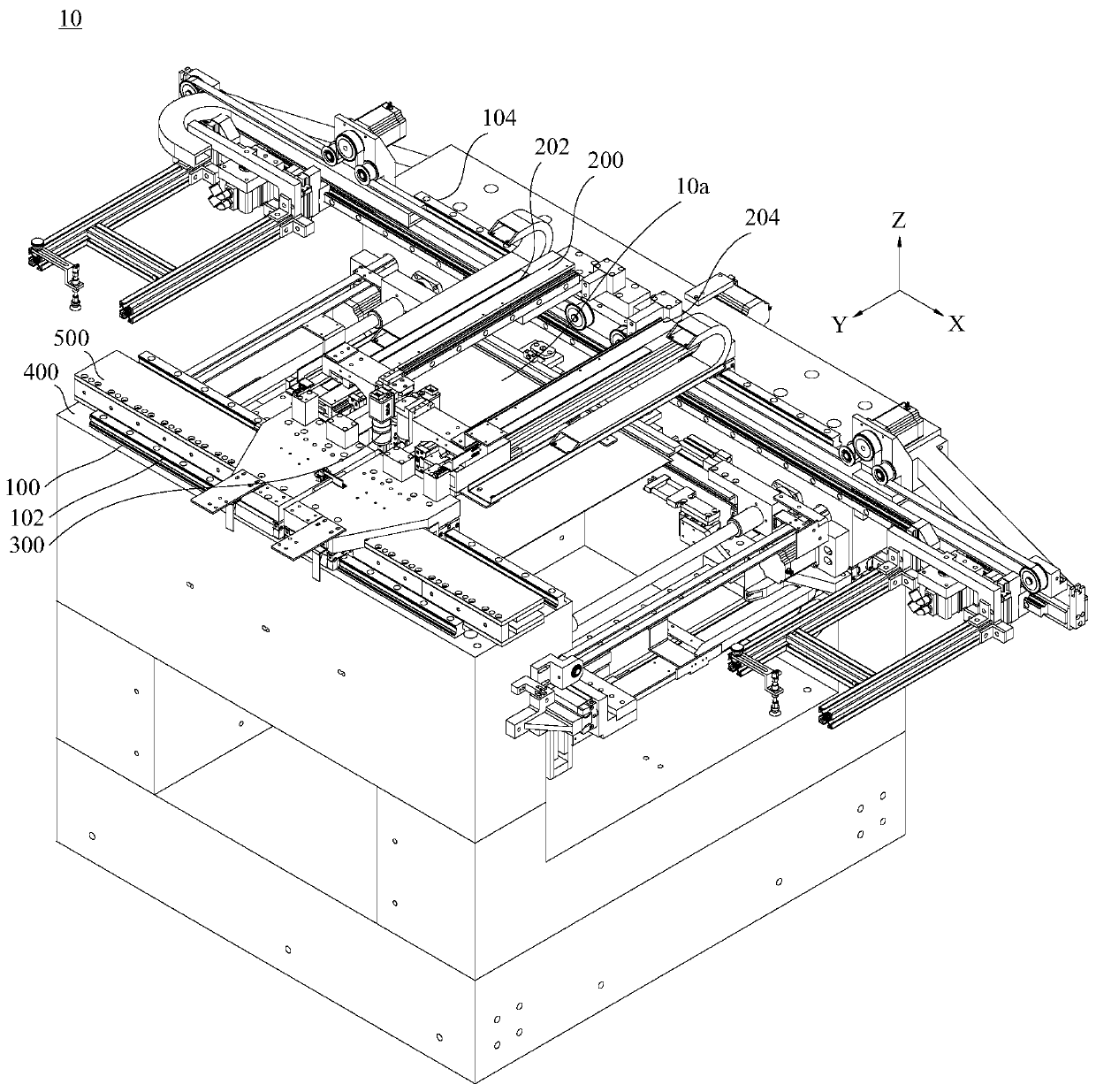 The control method of the motion axis of the flying probe testing machine and the correction method of the positioning accuracy