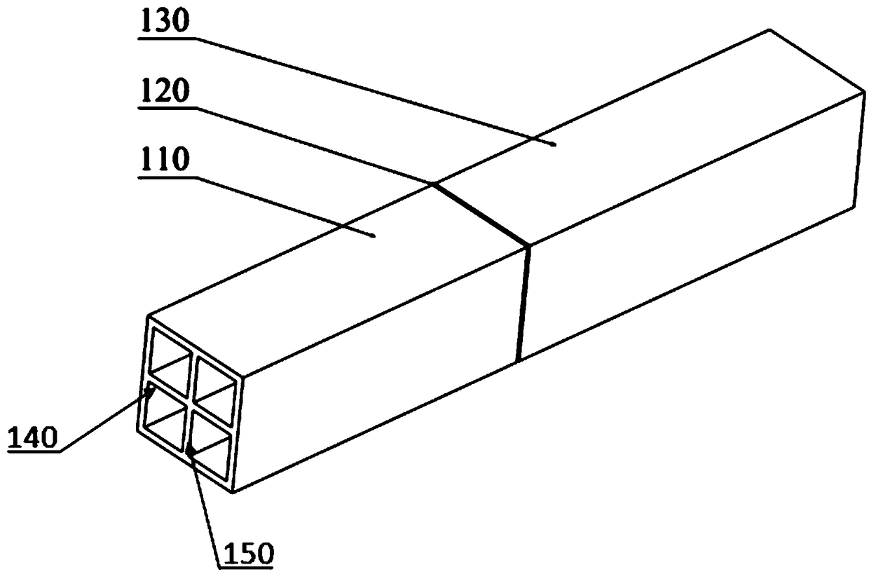 Aluminum alloy section mortise-tenon joint structure reinforced based on chemical coupling agent