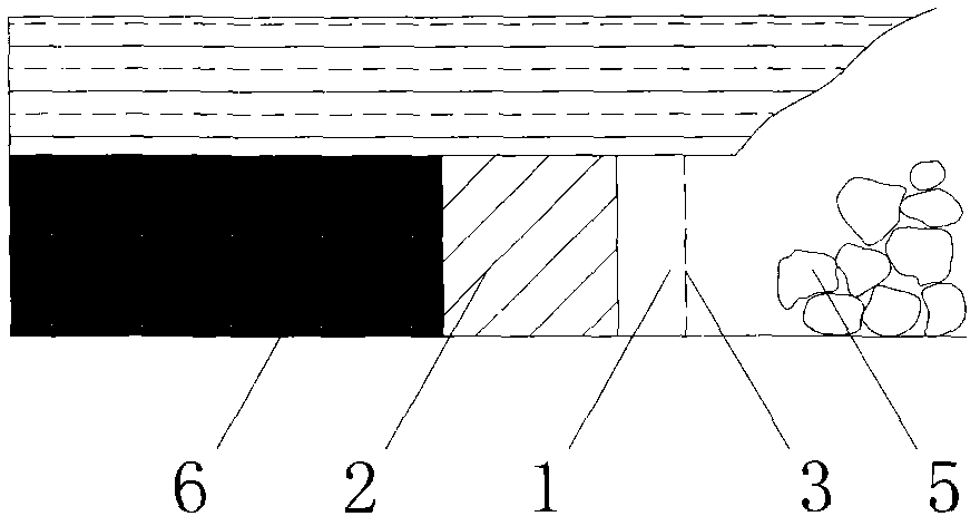 Coal-pillar-free semi-normal-position goaf-side entry retaining method