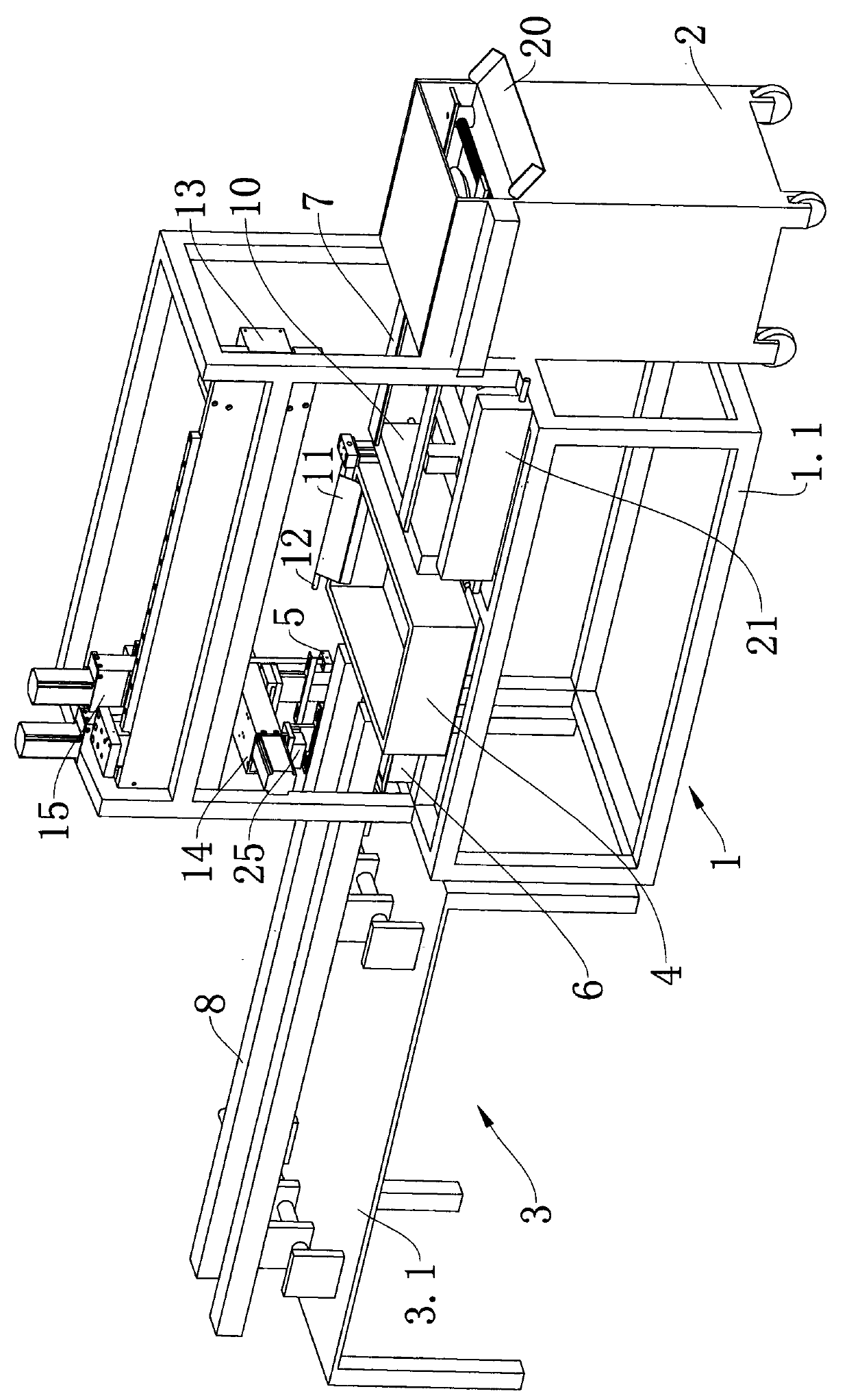 Dip-soldering pin shearing machine