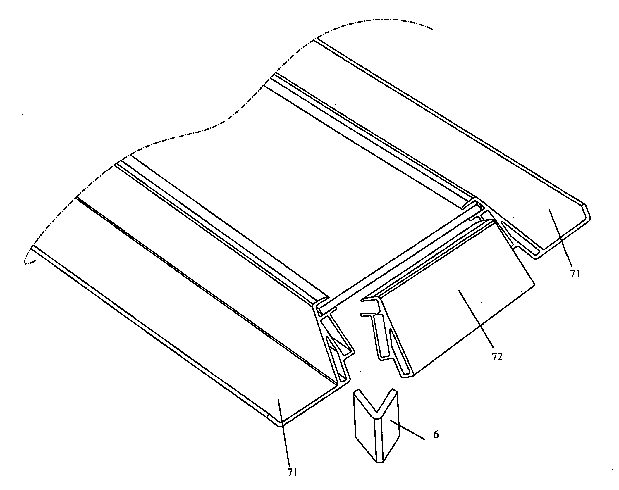 Photovoltaic module frame and a photovoltaic module having the frame