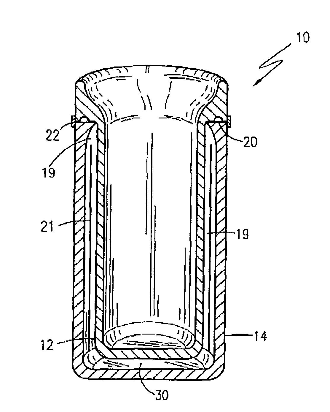 Method for manufacturing a thermally insulated drinking glass or glass bottle