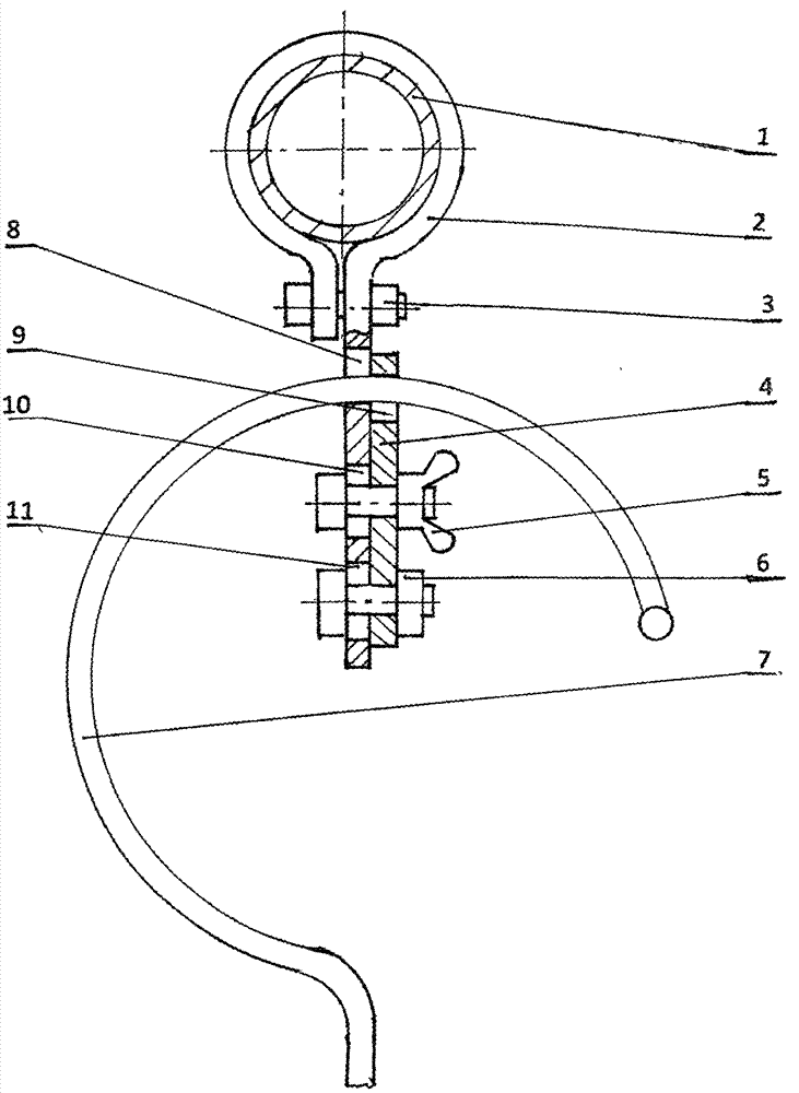 Windproof and non-slip clothes hook