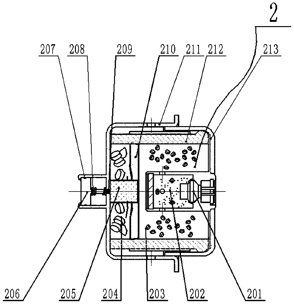 Double-stage gas generator for air bag protection and control method