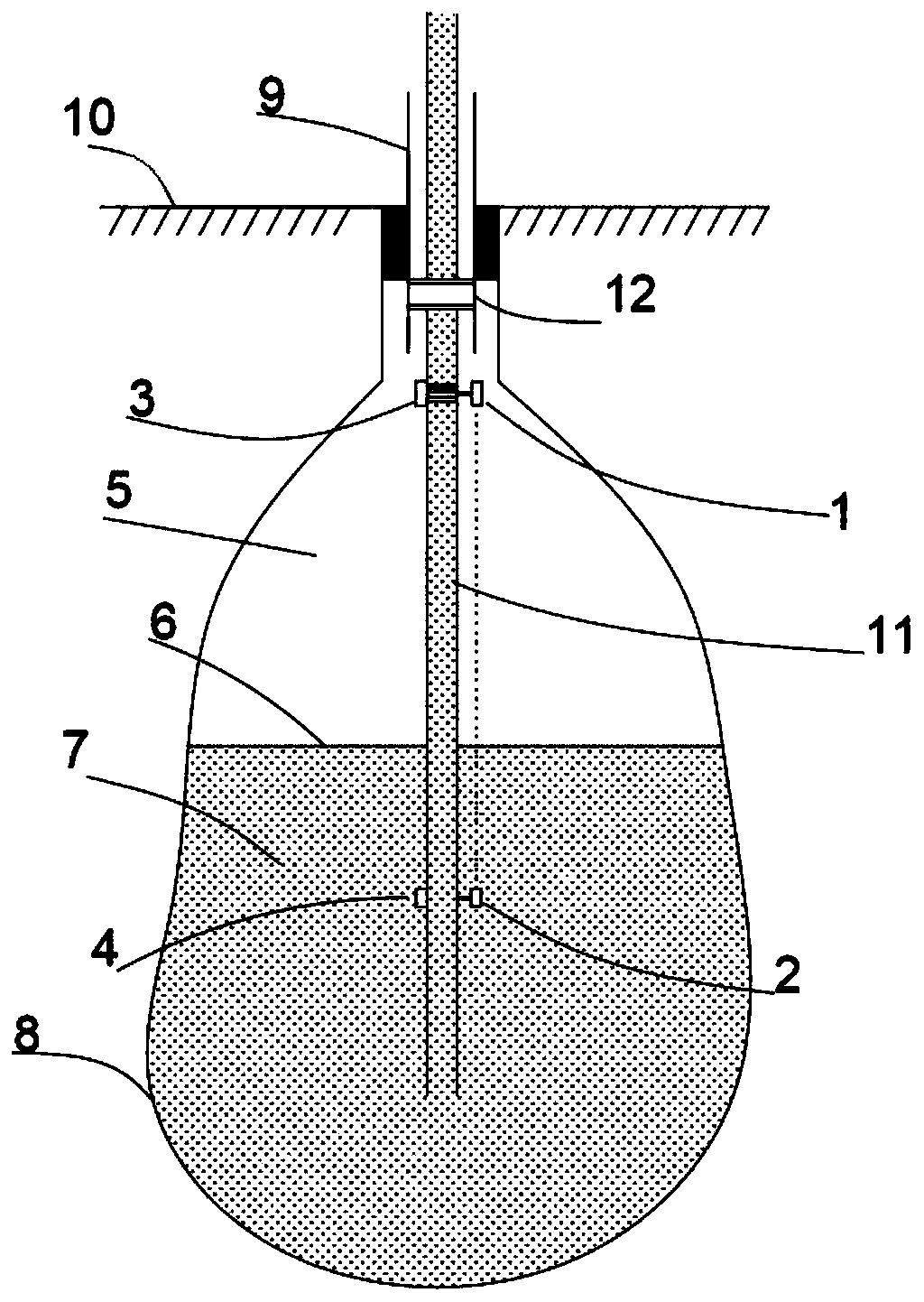 Salt cavern gas storage gas-liquid interface measuring method and system based on sound velocity difference