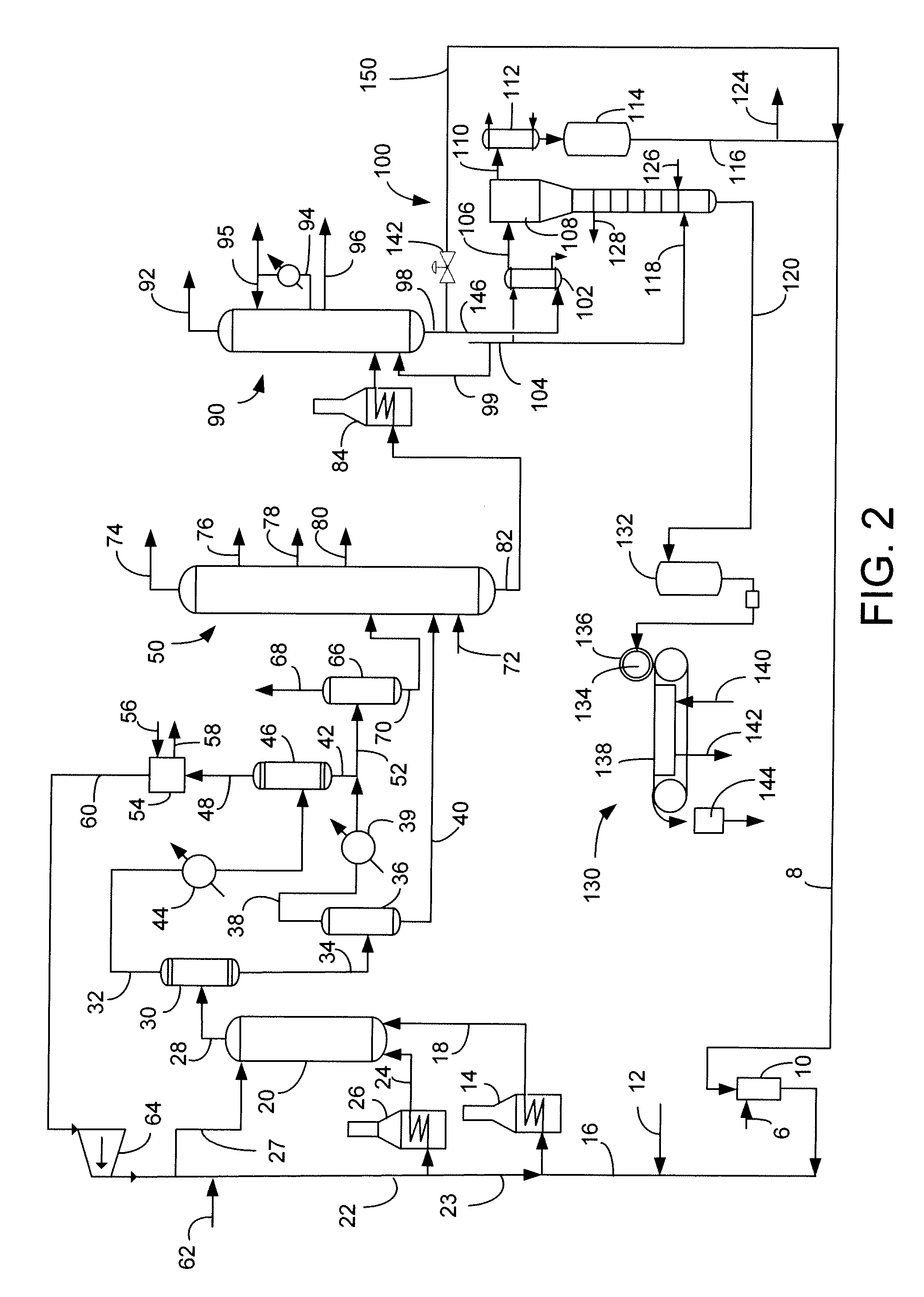 Process for separating pitch from slurry hydrocracked vacuum gas oil
