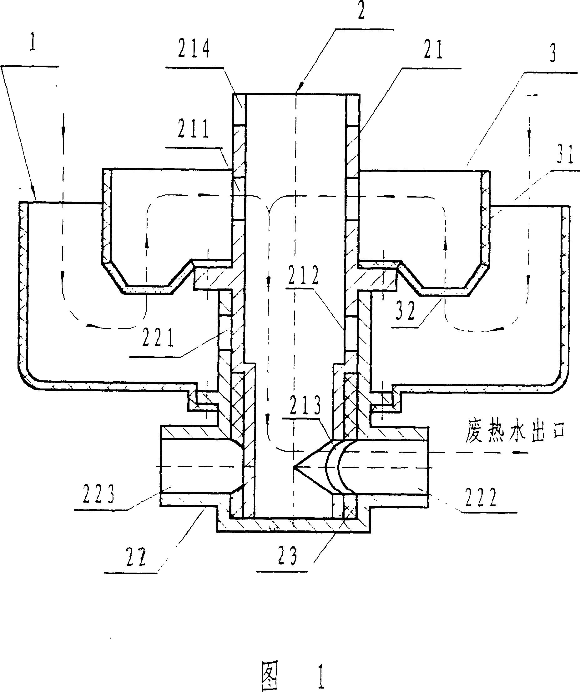 Bathing waste water filtering and draining device and method