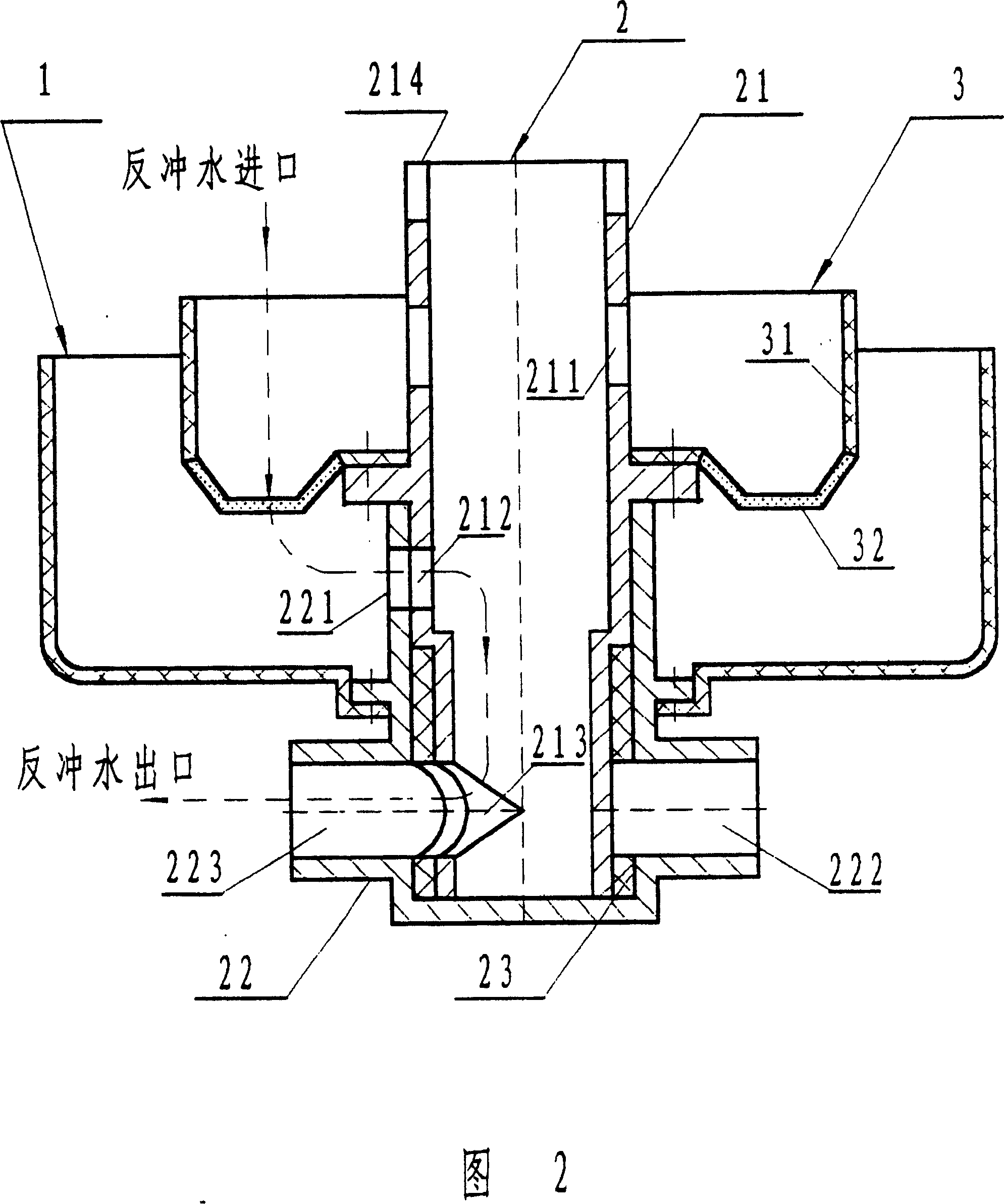 Bathing waste water filtering and draining device and method