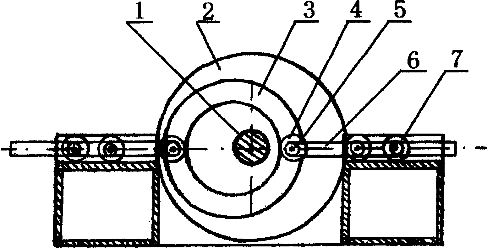 Driving mechanism with eccentric round cam groove