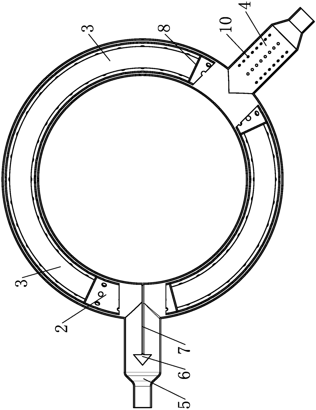 Silencing mechanism for loading machine