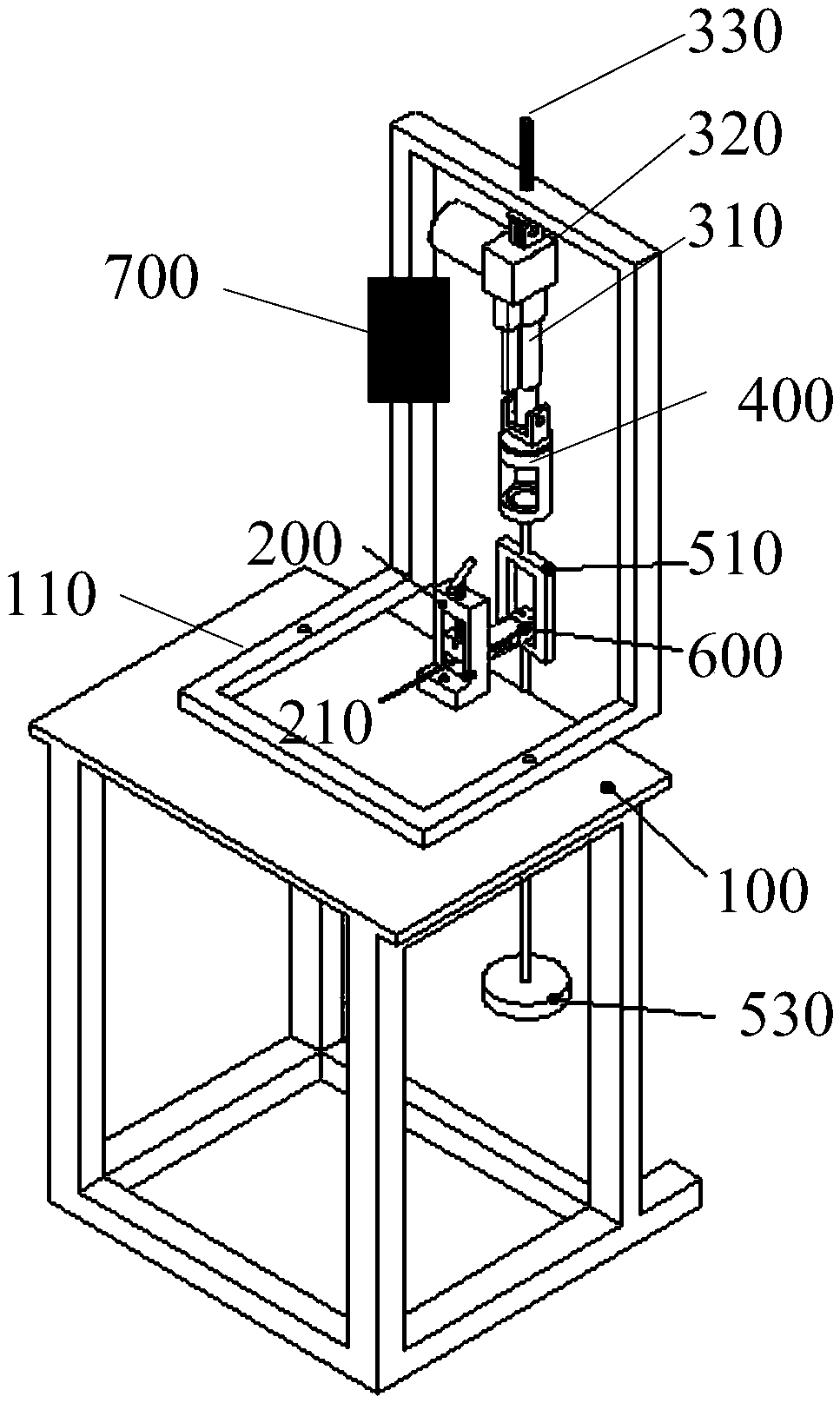 Testing device of weighing sensor