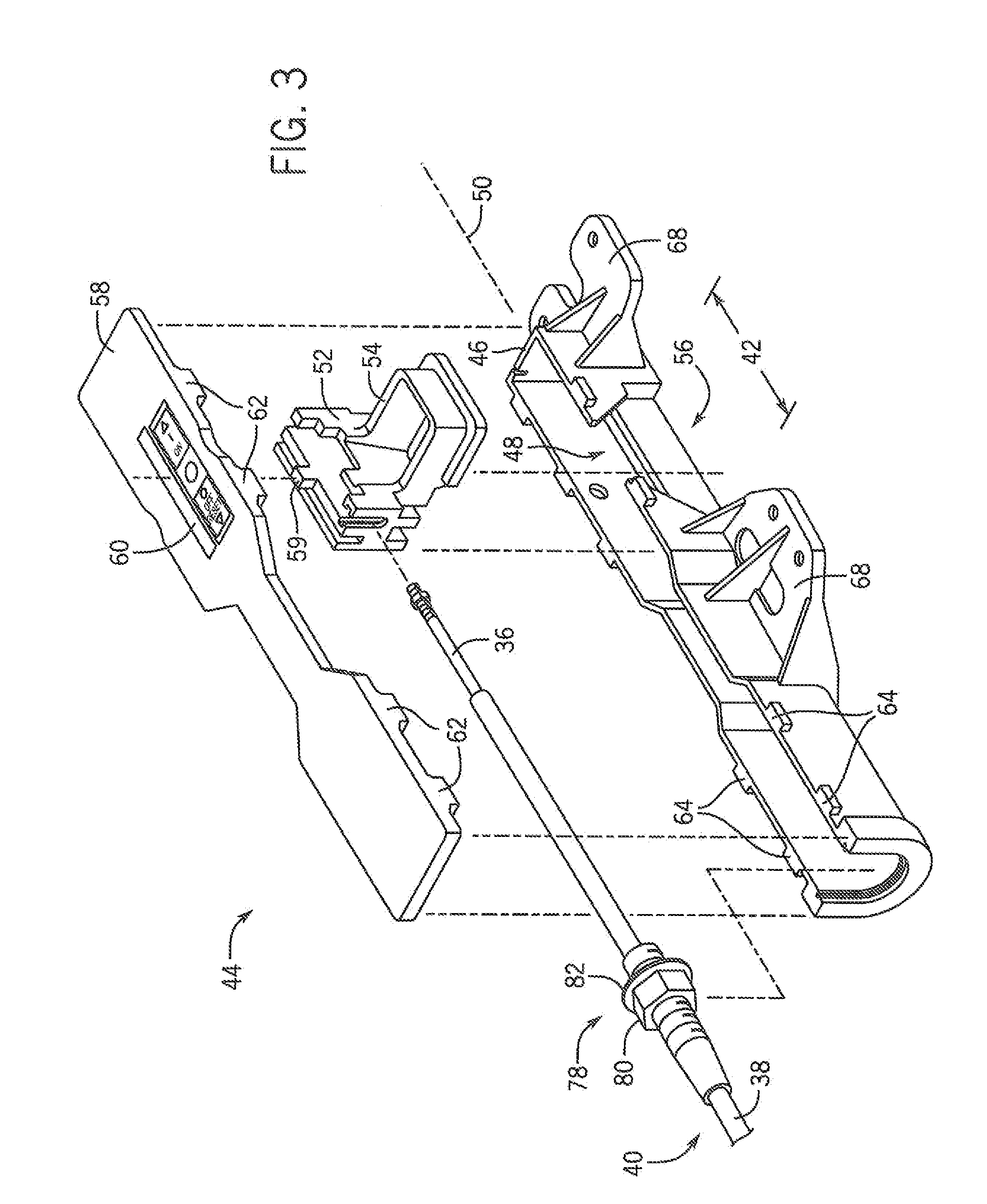 Flexible cable assembly for high-power switch gear