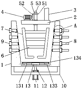 Ceramic water cup mold capable of conveniently changing distribution of pits