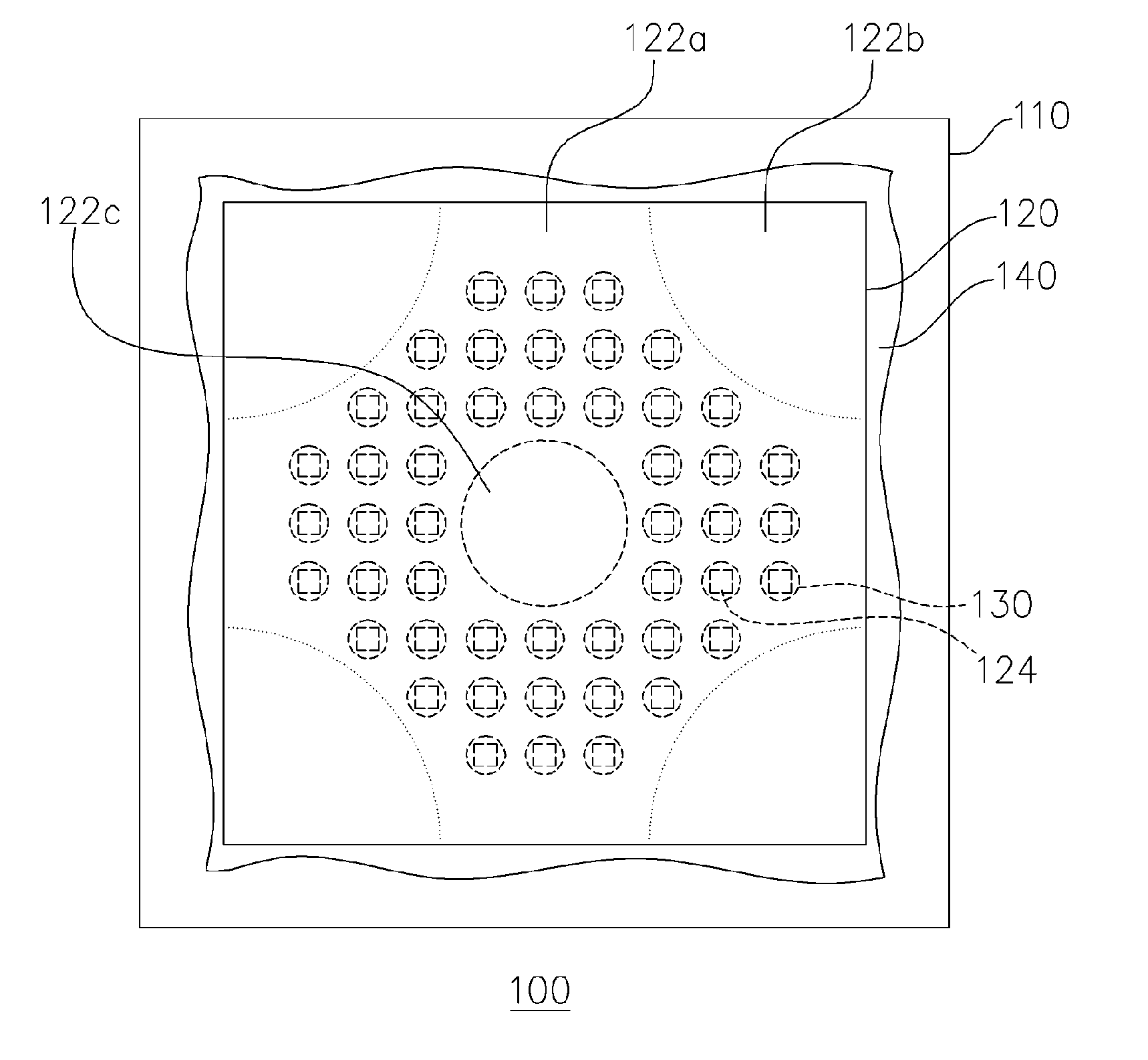 Flip chip package structure and chip structure thereof