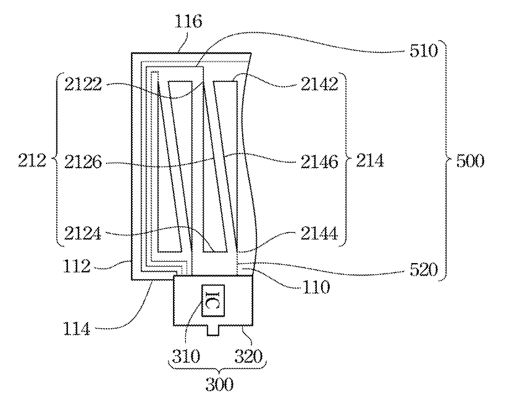 Touch sensor applied on large size display