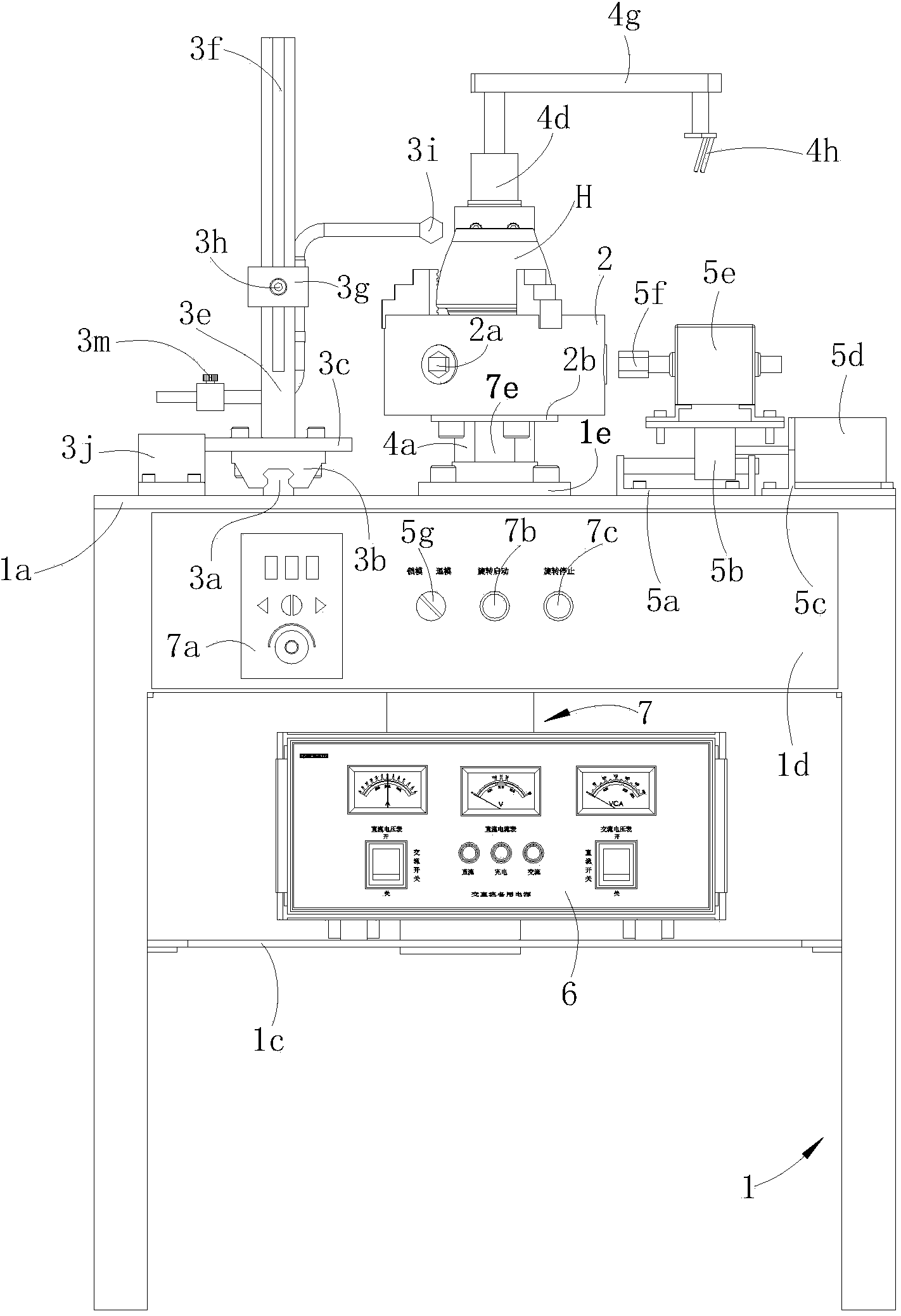 Semiautomatic mouth cutting and rounding device of glass teapot bodies