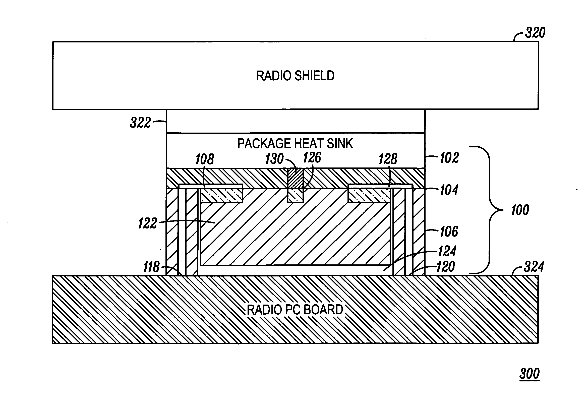 Assembly for an electronic component