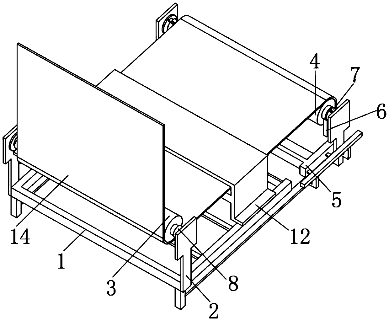 A production leveling device for anti-warping of light guide film