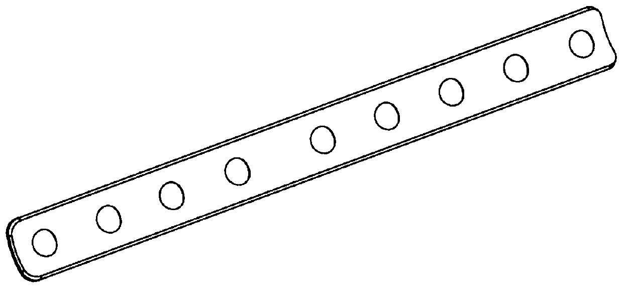 A carbon fiber and polyetheretherketone composite bone plate and preparation method thereof