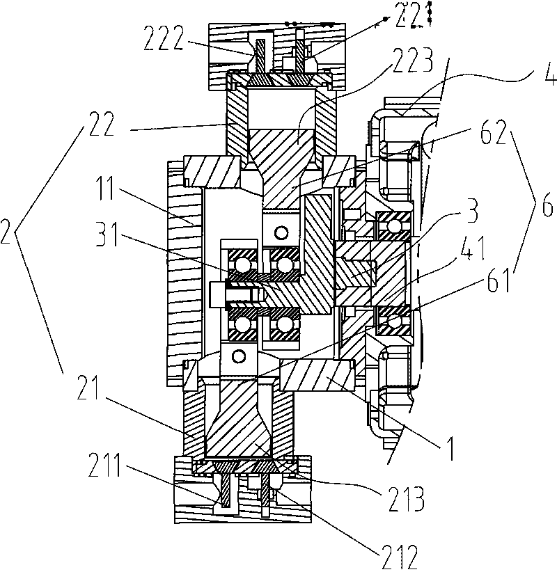 Multi-cylinder oilless compressor of refrigerating agent recovery machine