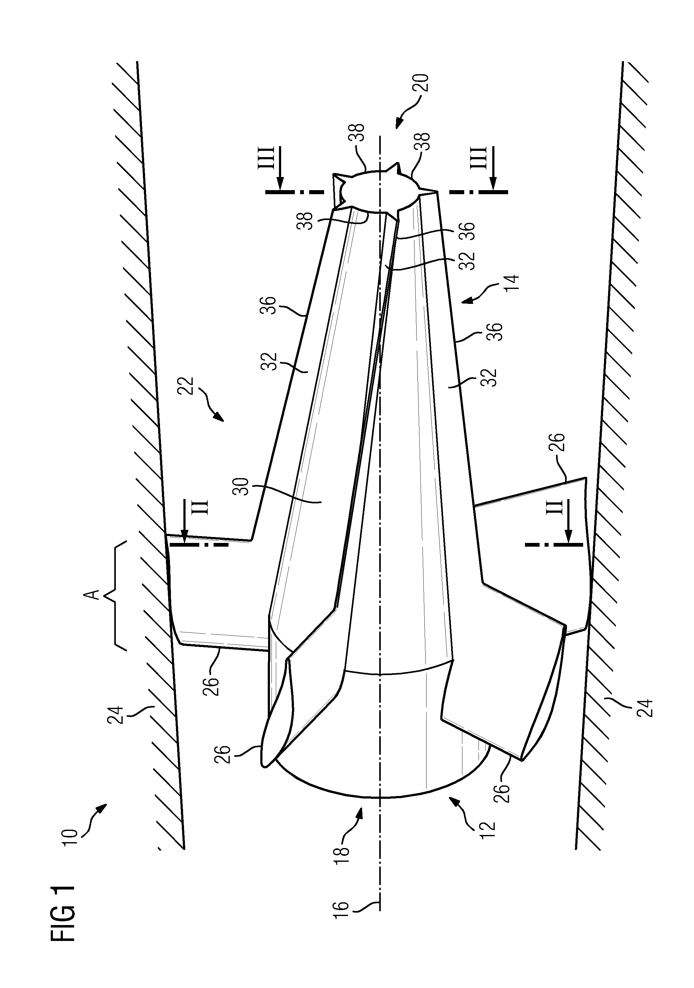 Exhaust gas diffuser of a gas turbine