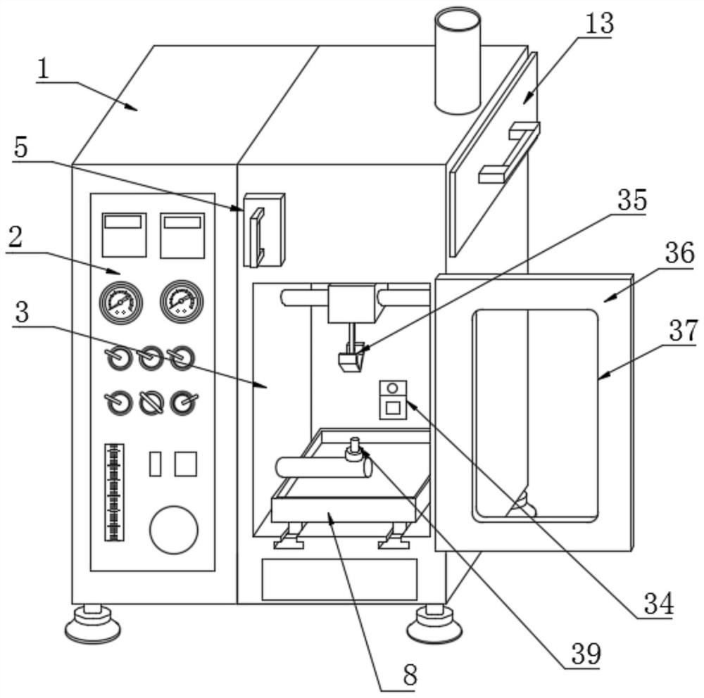 Environment-friendly textile flame-retardant testing device