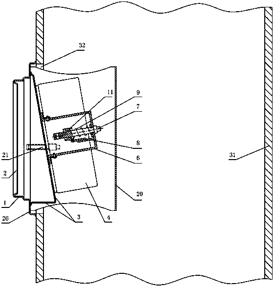 Flue fire resisting damper and flue system with same