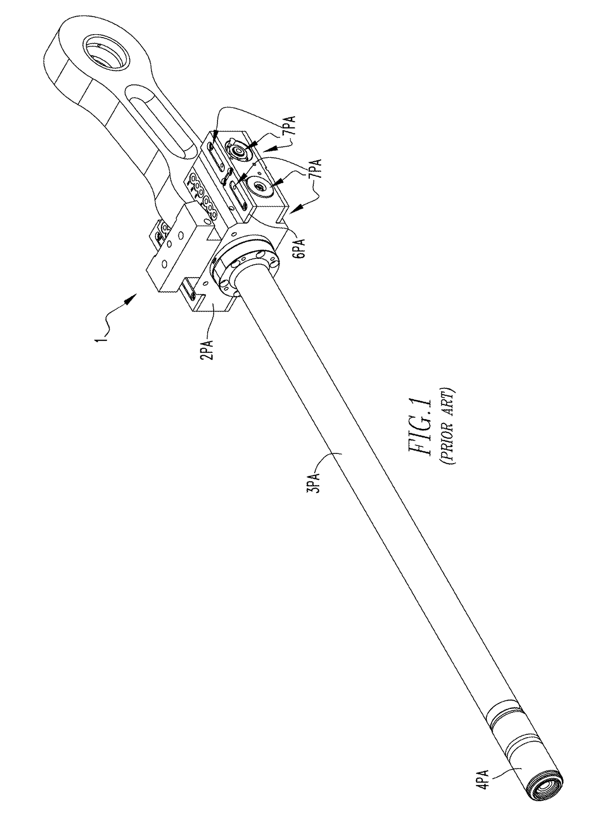 Outboard hydrostatic bearing assembly for can bodymaker