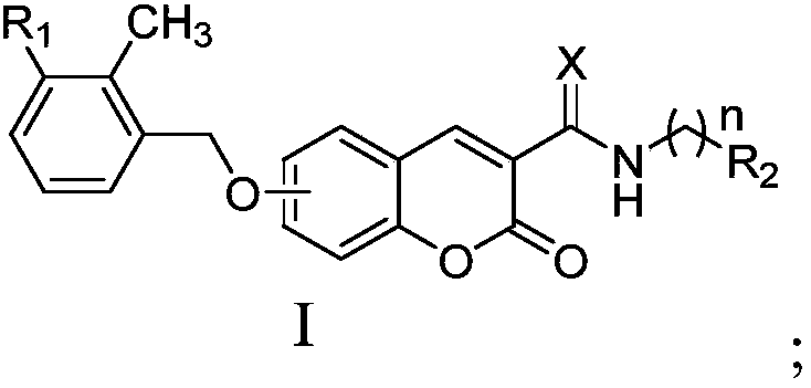 Coumarin type derivative and application thereof