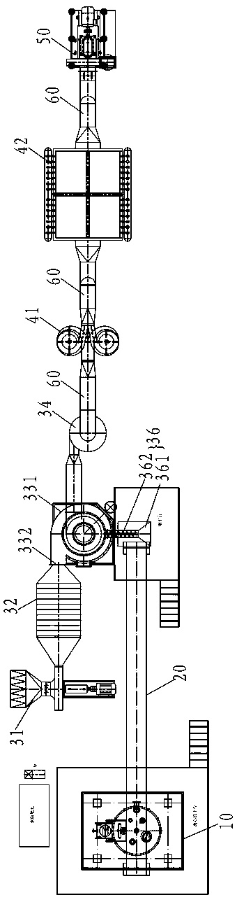 Full-process automatic solid-liquid separation and drying system for dye intermediate