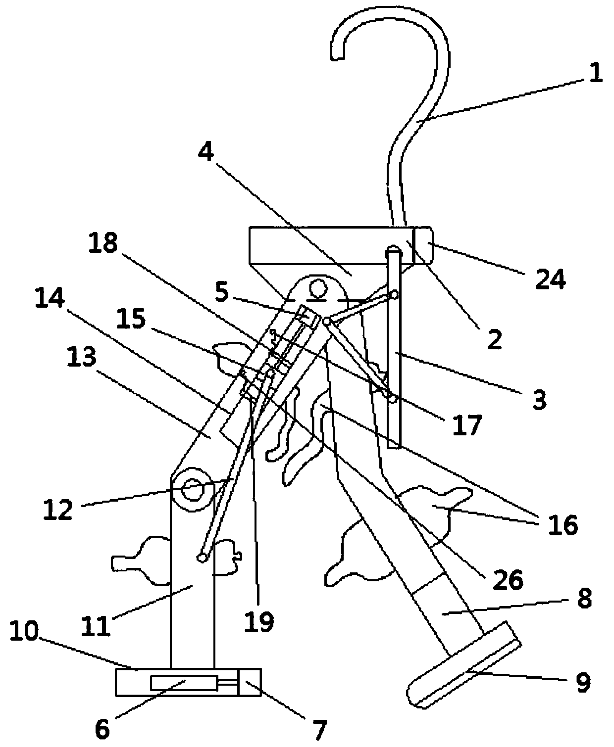 Lead clothes wearing walking device and using methods