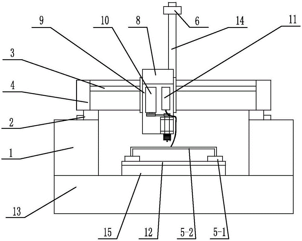 Motor vehicle lamp LED light source positioning method based on machine vision