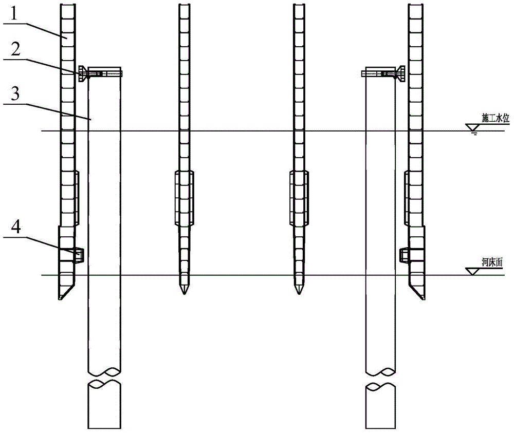 Guidance method and device for steel caisson positioning