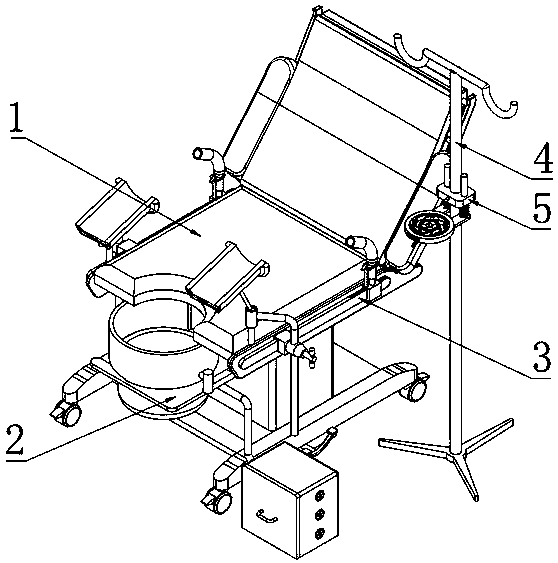 Deodorizing safety obstetric table