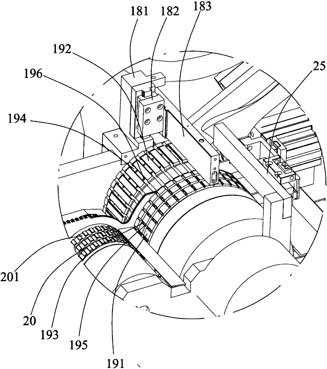 Automatic tube penetration machine