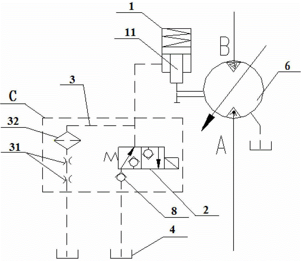 Brake control device and crane