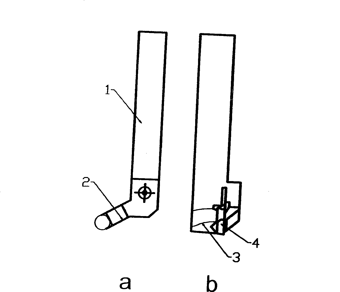 Tool and method for processing half-speed machine crankshaft